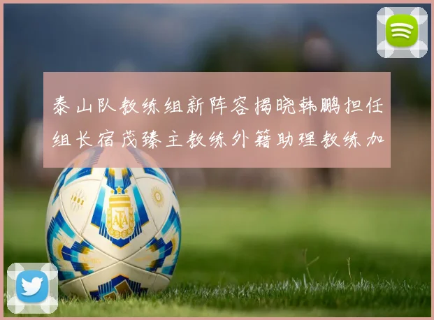 泰山队教练组新阵容揭晓韩鹏担任组长宿茂臻主教练外籍助理教练加盟