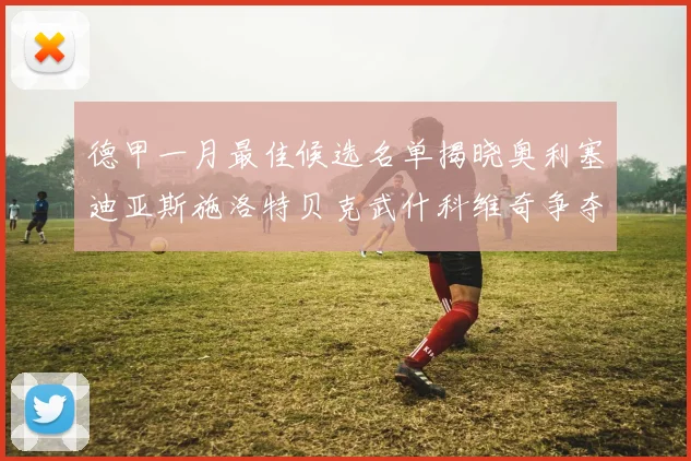 德甲一月最佳候选名单揭晓奥利塞迪亚斯施洛特贝克武什科维奇争夺荣耀